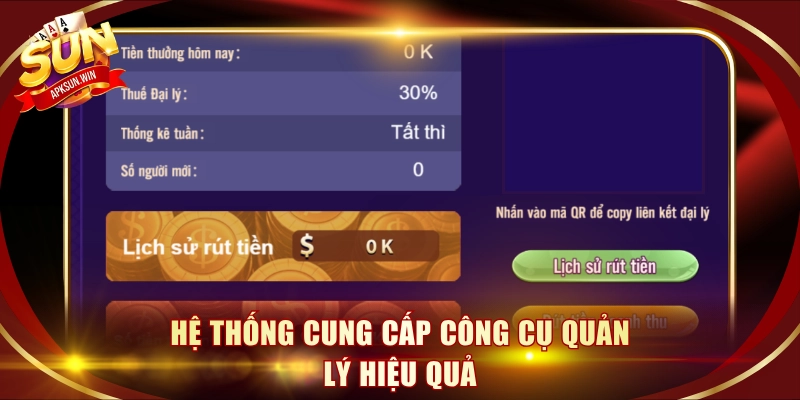 Hệ thống cung cấp công cụ quản lý hiệu quả