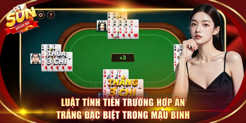 Luật tính tiền trường hợp ăn trắng đặc biệt trong Mậu Binh Sunwin