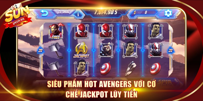 Siêu phẩm hot Avengers với cơ chế Jackpot lũy tiến