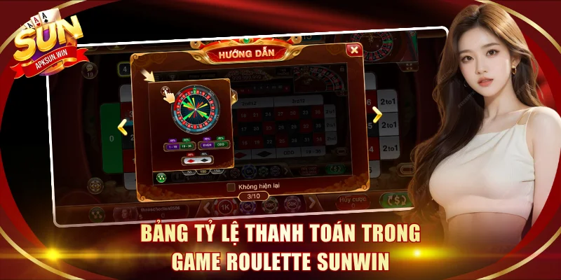 Tỷ lệ thanh toán từng cược Roulette hấp dẫn